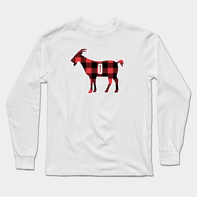 POR GOAT - 0 - Plaid Long Sleeve T-Shirt by KFig21
